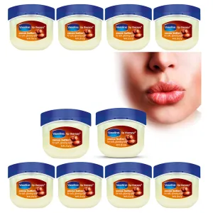 10 Vaseline Therapy Lip Balm .25 Oz Cocoa Butter Flavor Petroleum Jelly Mini Jar