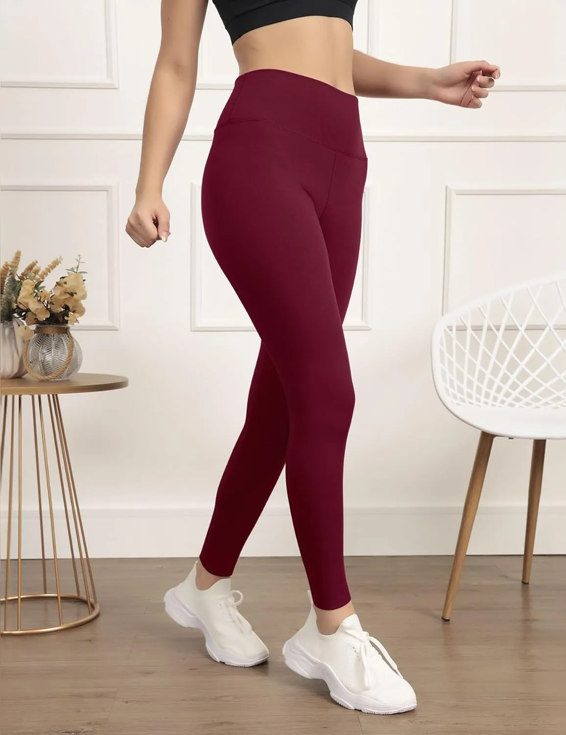 3 Pack High Waisted Leggings for Women No See Through Yoga Pants Tummy Control Leggings for Workout Running Buttery Soft