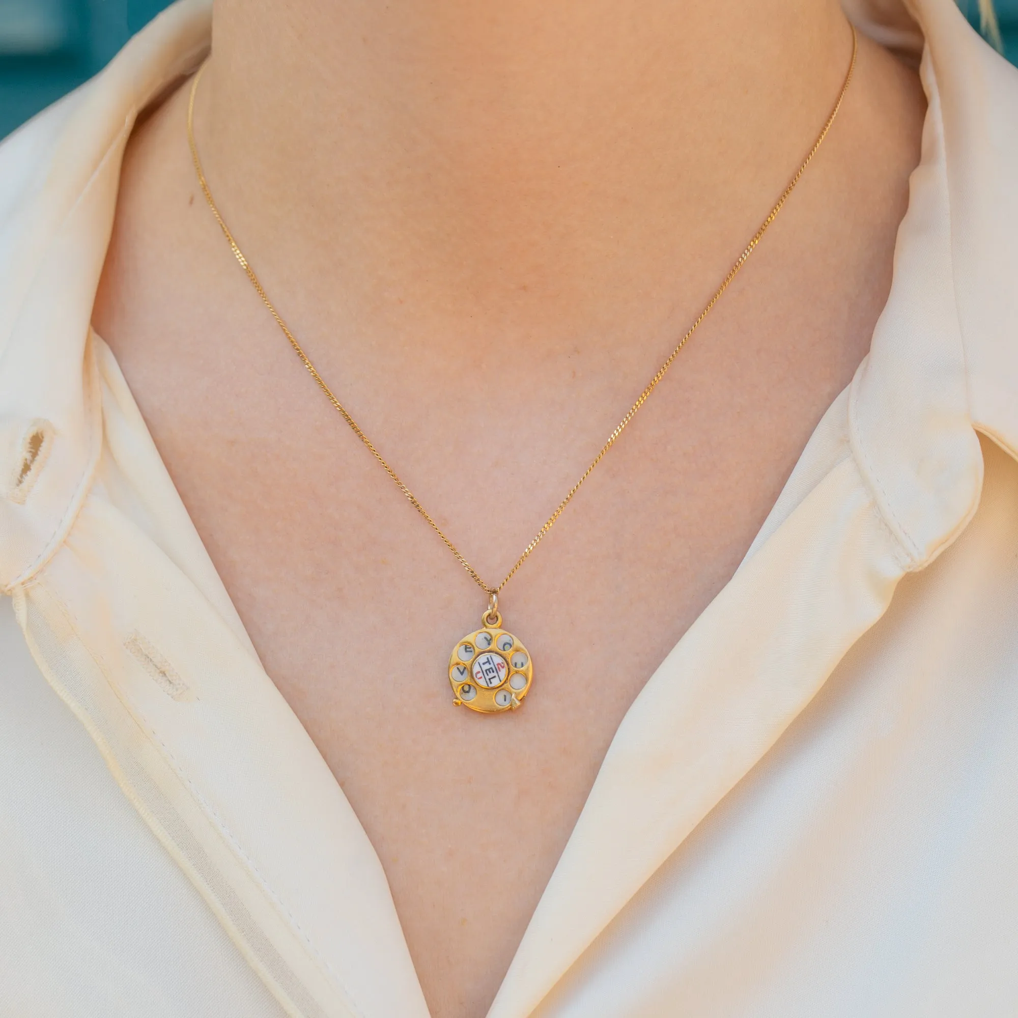9ct Gold I Love You Telephone Charm