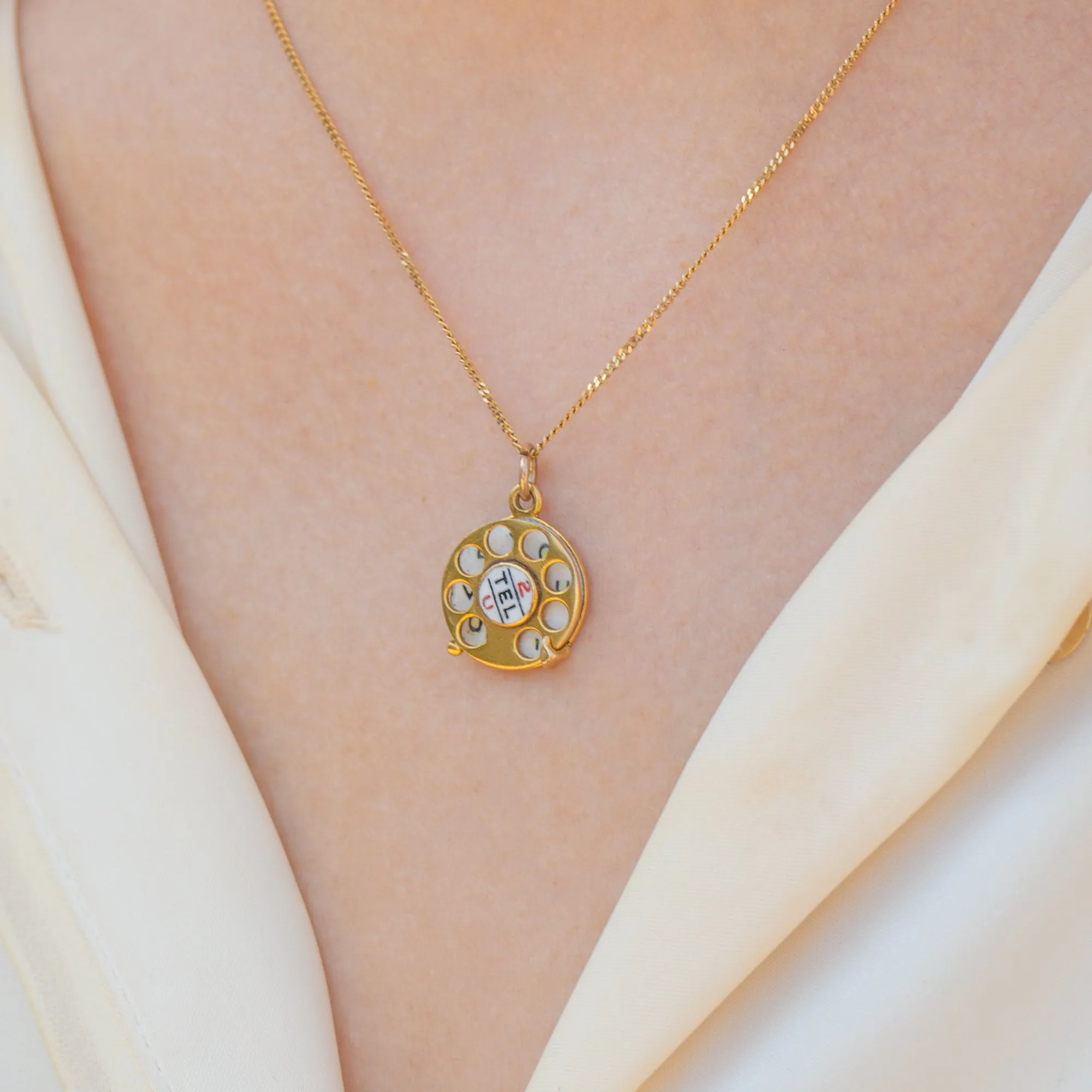9ct Gold I Love You Telephone Charm