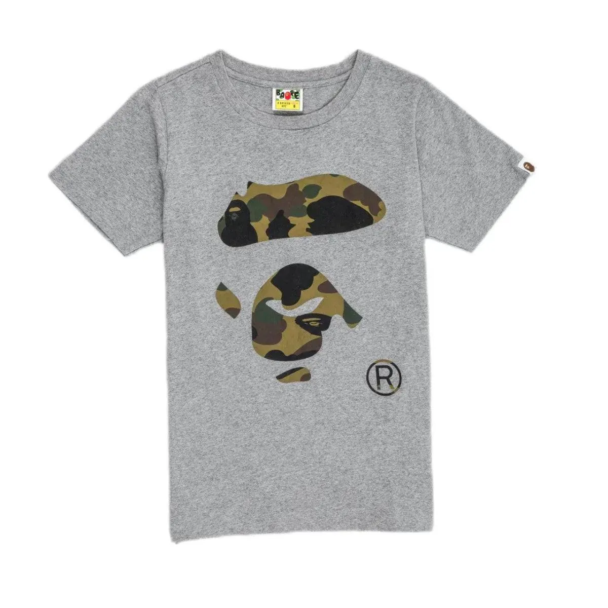 A BATHING APE CAMO COLLEGE TEE  (S)