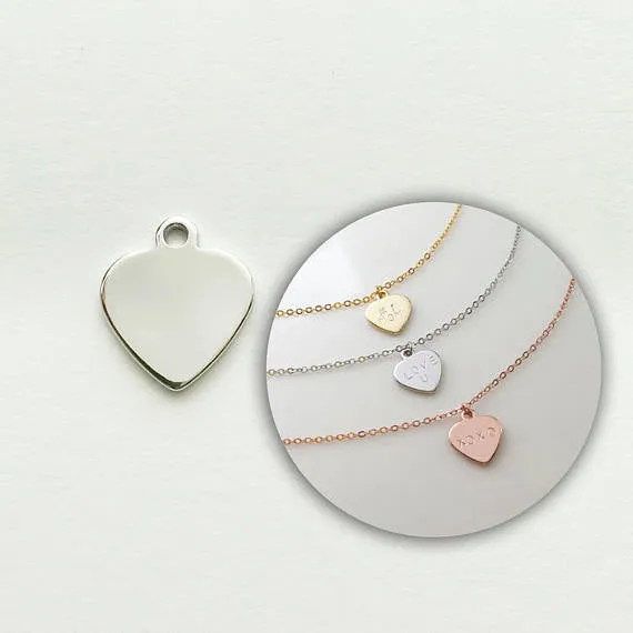 About 23mm tibetara Heart Stamping Blanks Brass Stamping Tags hand stamping blanks Necklace Pendants charms bracelet plated kc gold 20pcs