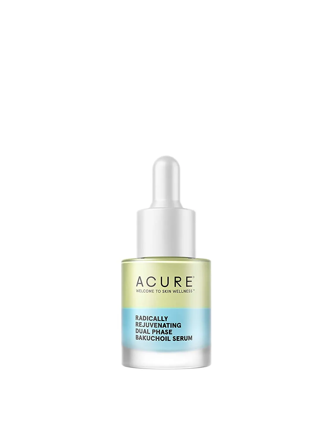 Acure Radically Rejuvenating Dual Phase Bakuchiol Serum, 100% Vegan, Provides Anti-Aging Support, Eggplant & Tumeric, Soothes, Hydrates & Antioxidant Rich, 0.67 Fl Oz