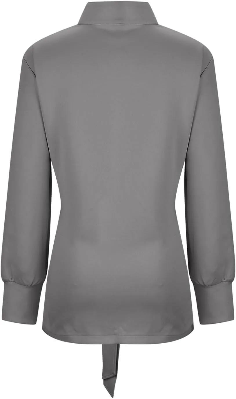 Akklian Womens Jacket Casual Long Sleeve Belted Wrap Trench Coat 2024 Fall Fashion Button Up Cropped Outerwear with Pockets