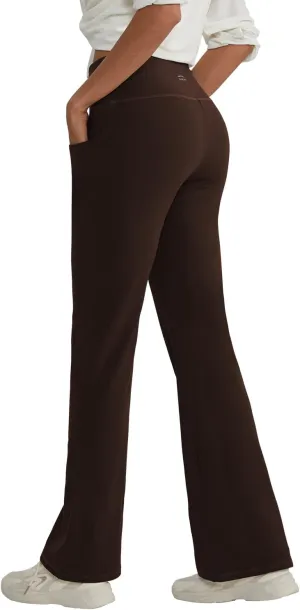ALONG FIT Flare Leggings with Pocket Bootcut Yoga Pants for Women High Waist Flare Pants Workout Leggings for Yoga GMY Casual