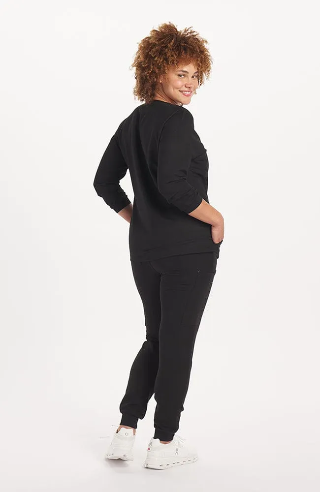 Alpine Dolman ¾ Sleeve 2-Pocket CORE Scrub Top