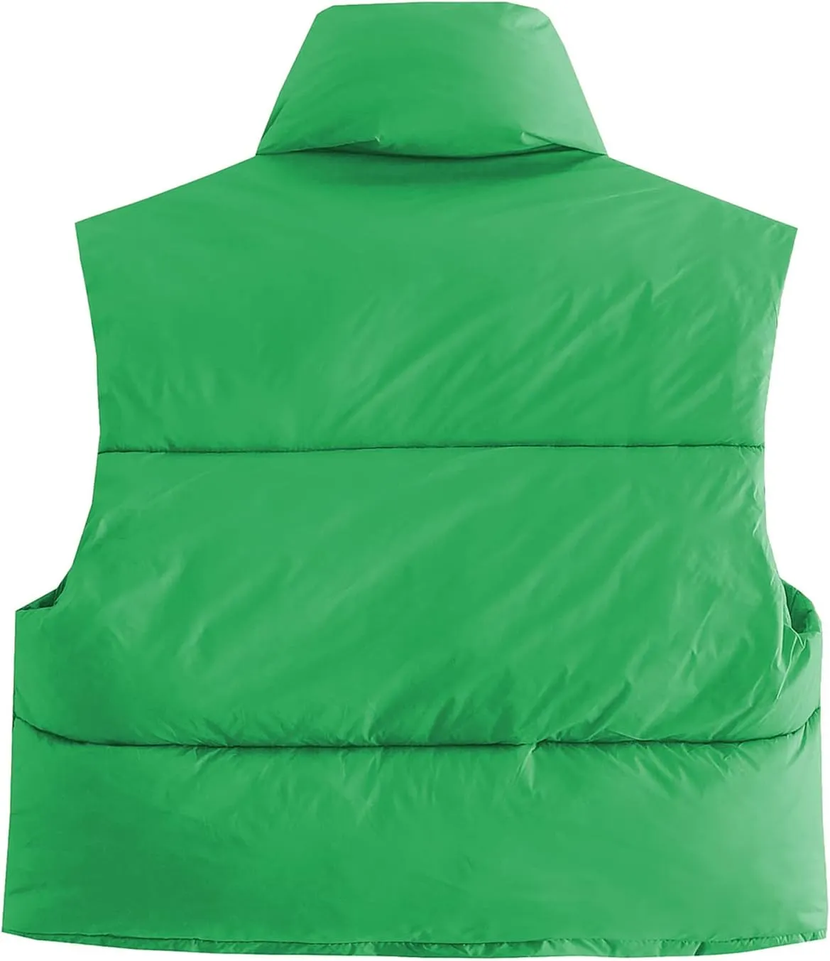 American Trends Women's Winter Crop Vest Sleeveless Puffer Vests for Women Jacket Outwear Coat