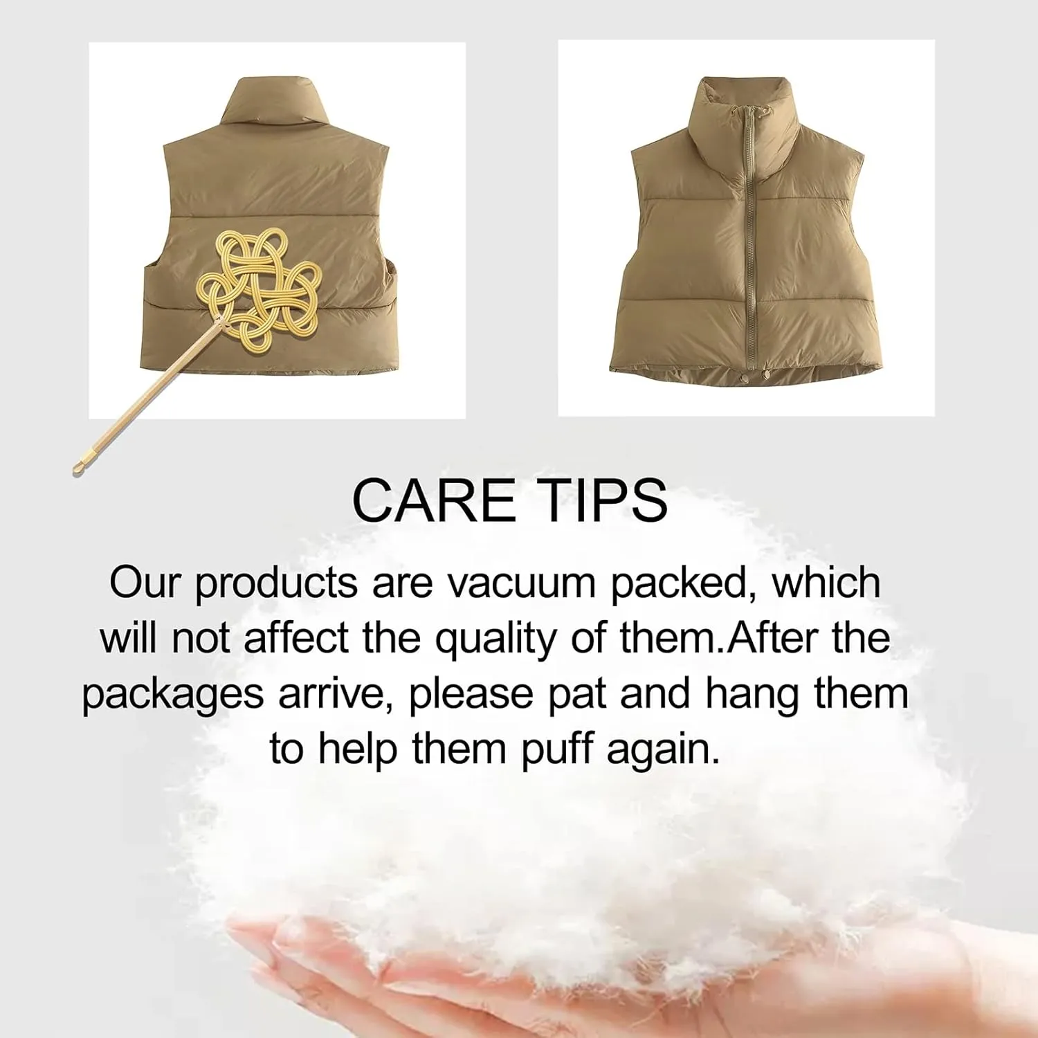 American Trends Women's Winter Crop Vest Sleeveless Puffer Vests for Women Jacket Outwear Coat