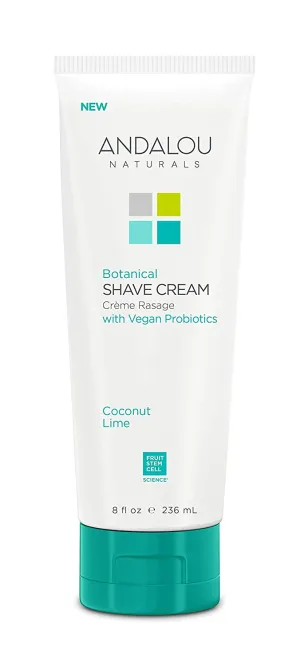 Andalou Naturals Coconut Lime botanical shave cream, 8 Ounce