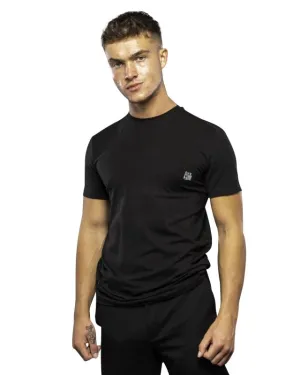 Antonio Falcone Simeone Short Sleeved T-shirt With Crew Neckline Black