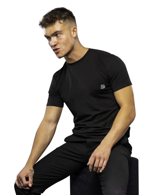 Antonio Falcone Simeone Short Sleeved T-shirt With Crew Neckline Black