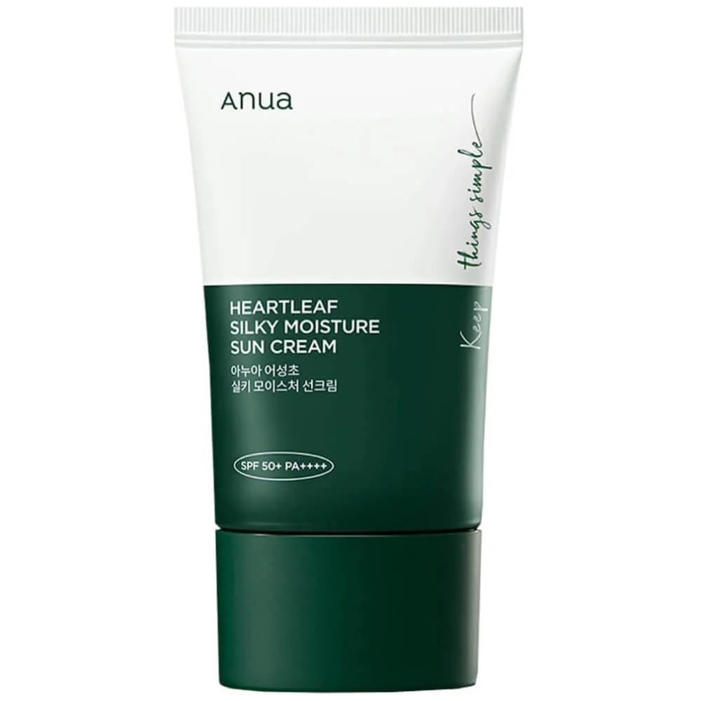 Anua Heartleaf Silky Moisture Sun Cream SPF50 PA     50ml