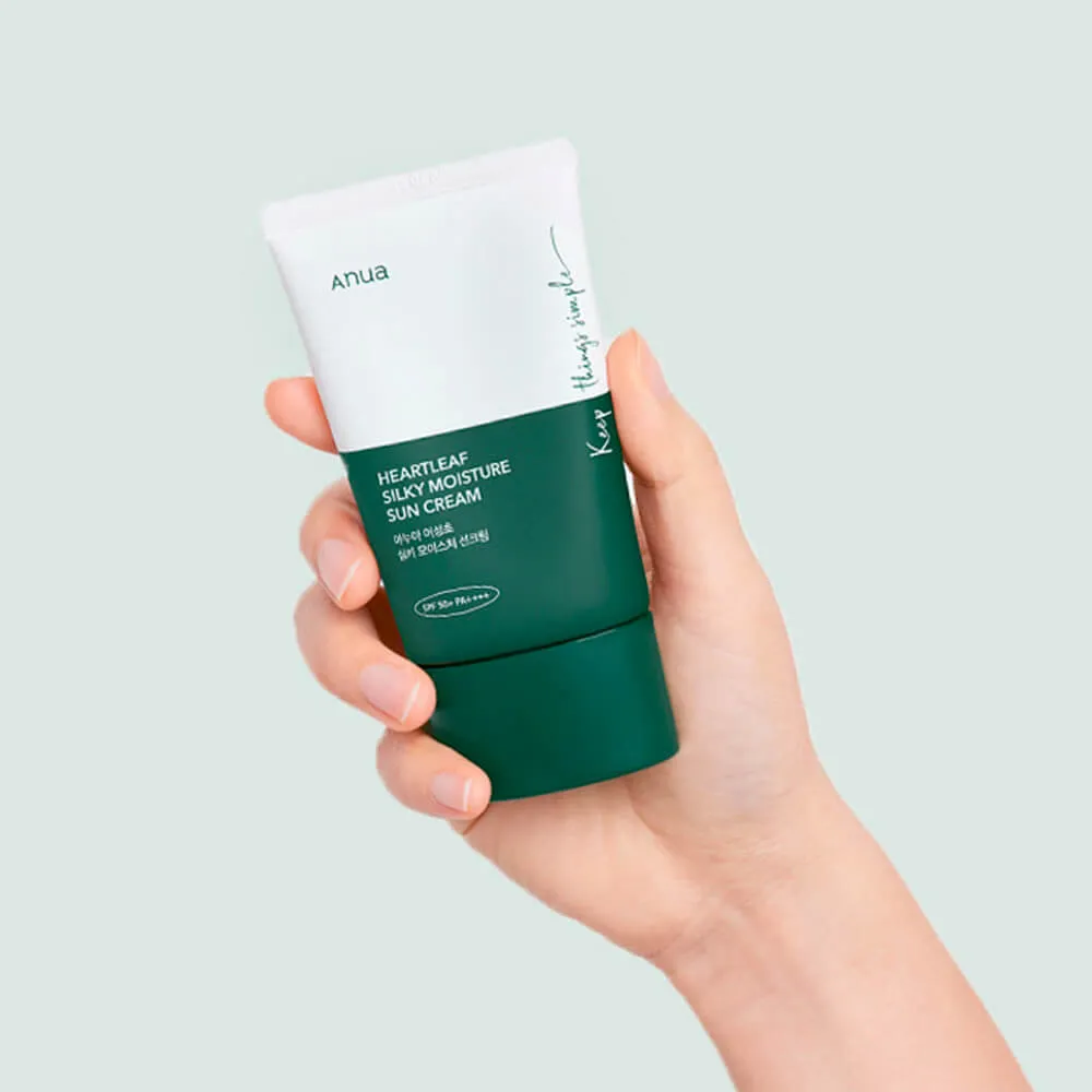 Anua Heartleaf Silky Moisture Sun Cream SPF50 PA     50ml