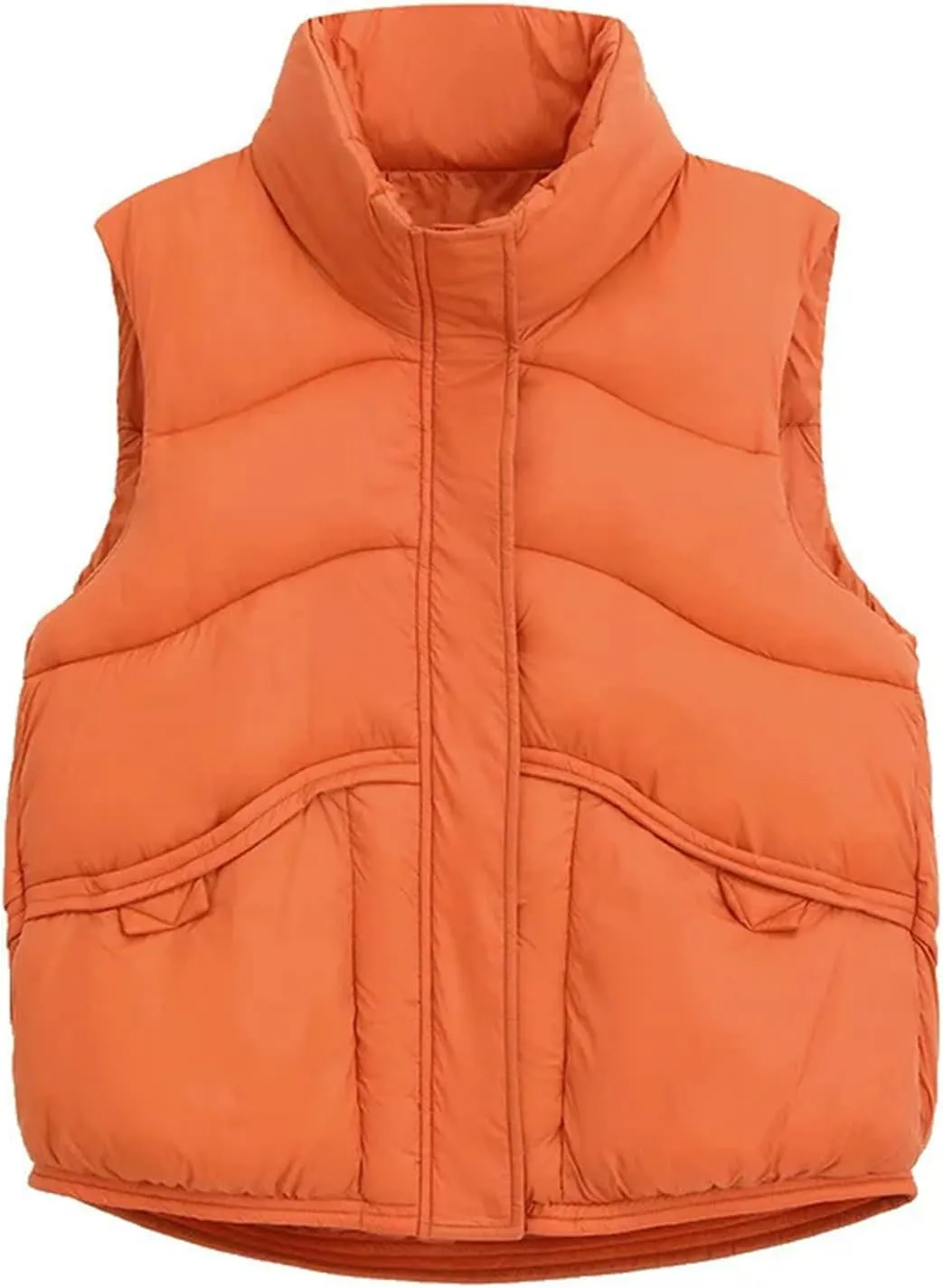 Autumn Winter Down Cotton Waistcoat Womens Jacket Sleeveless Vests Coat Women Puffer Jacket Cotton-Padded Outwear Top
