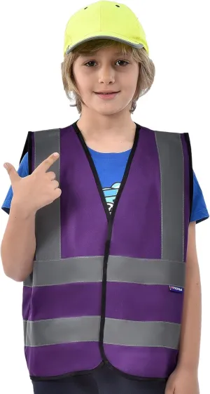 AYKRM Kids High visibility viz vest hi vis viz reflective safety vests