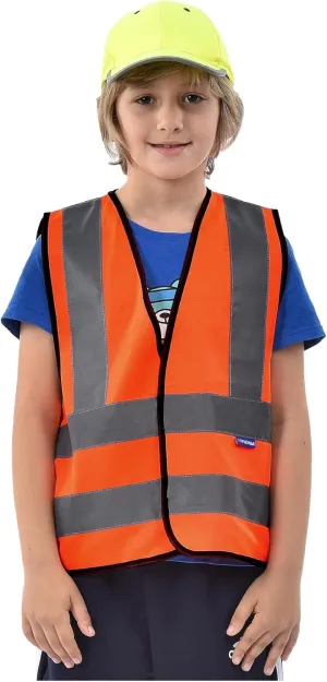 AYKRM Kids High visibility viz vest hi vis viz reflective safety vests