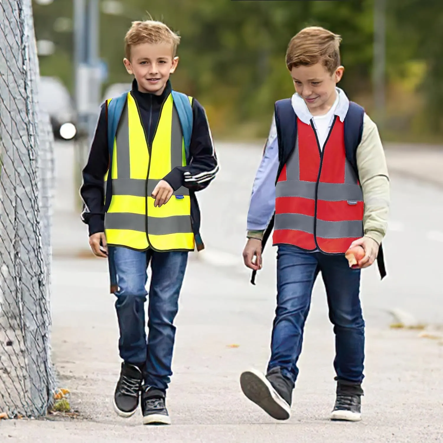 AYKRM Kids High visibility viz vest hi vis viz reflective safety vests