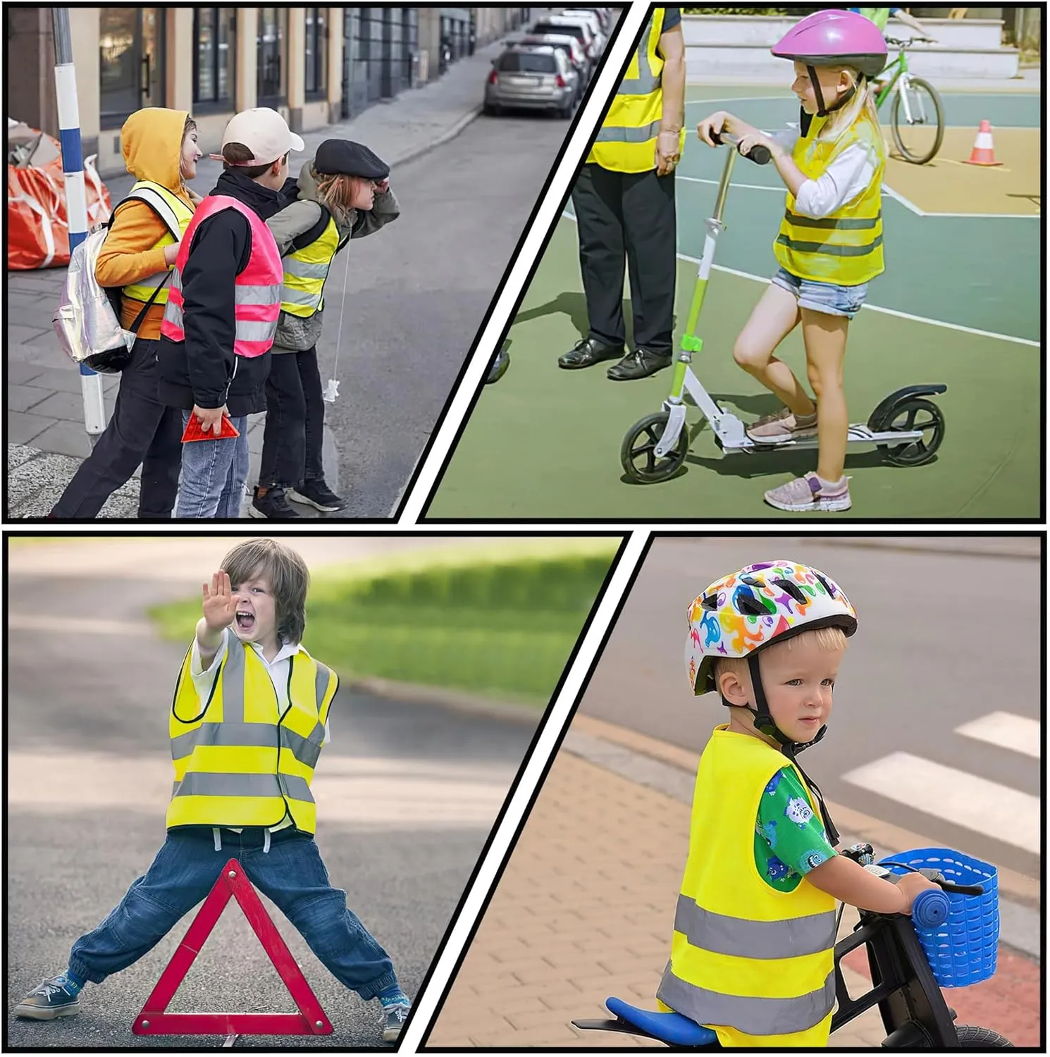 AYKRM Kids High visibility viz vest hi vis viz reflective safety vests