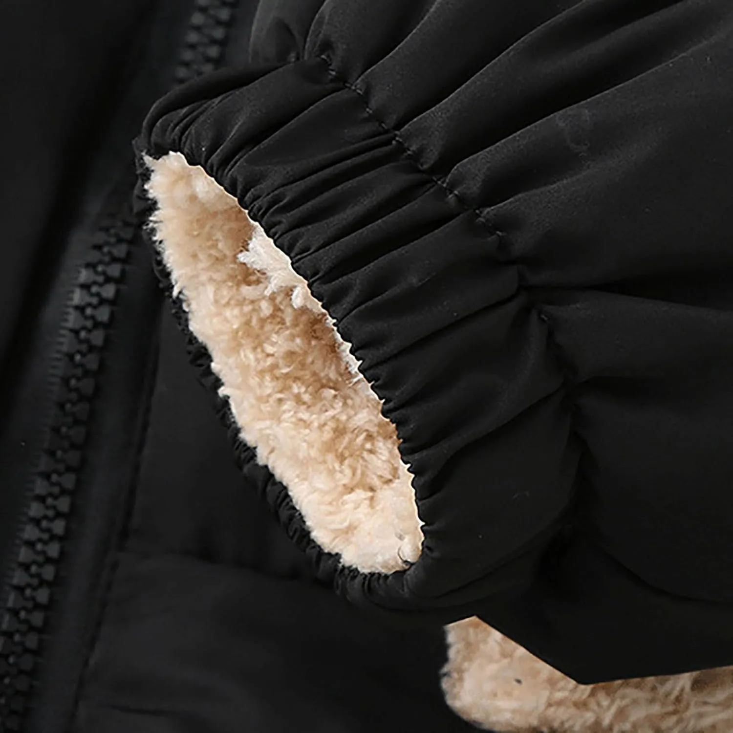 Baby Winter Coat Kids Toddler Baby Boys Girls Winter Warm Thick Solid Cotton Long Sleeve Padded Jacket Coat