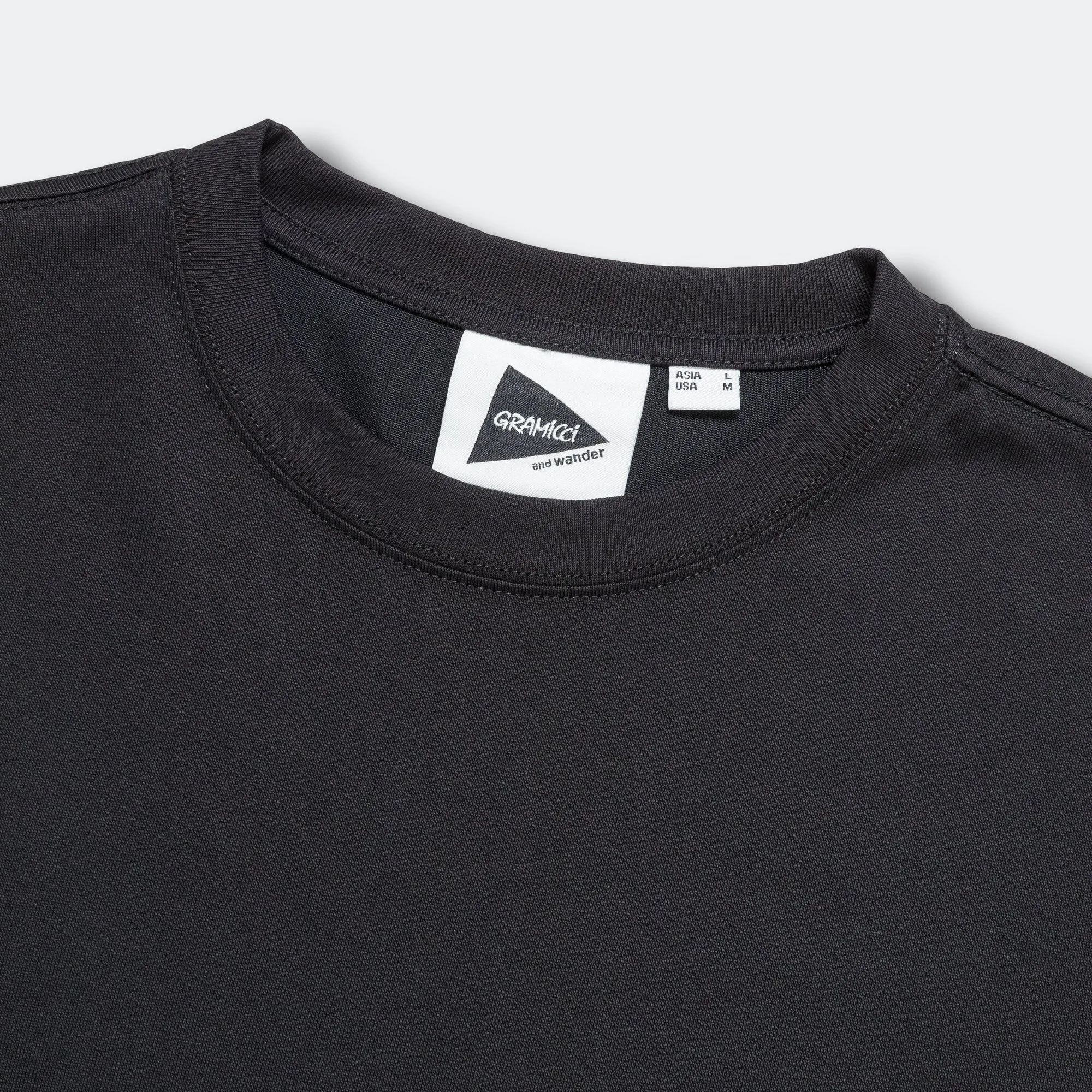 Backprint L/S Tee x and wander - Black