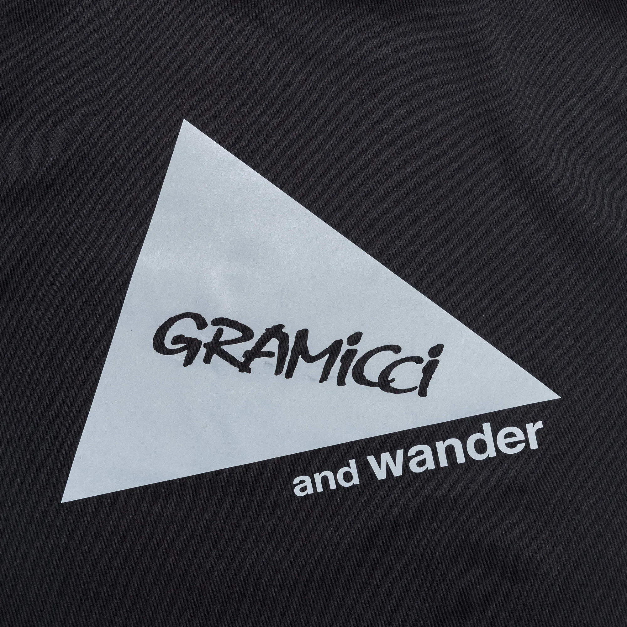 Backprint L/S Tee x and wander - Black