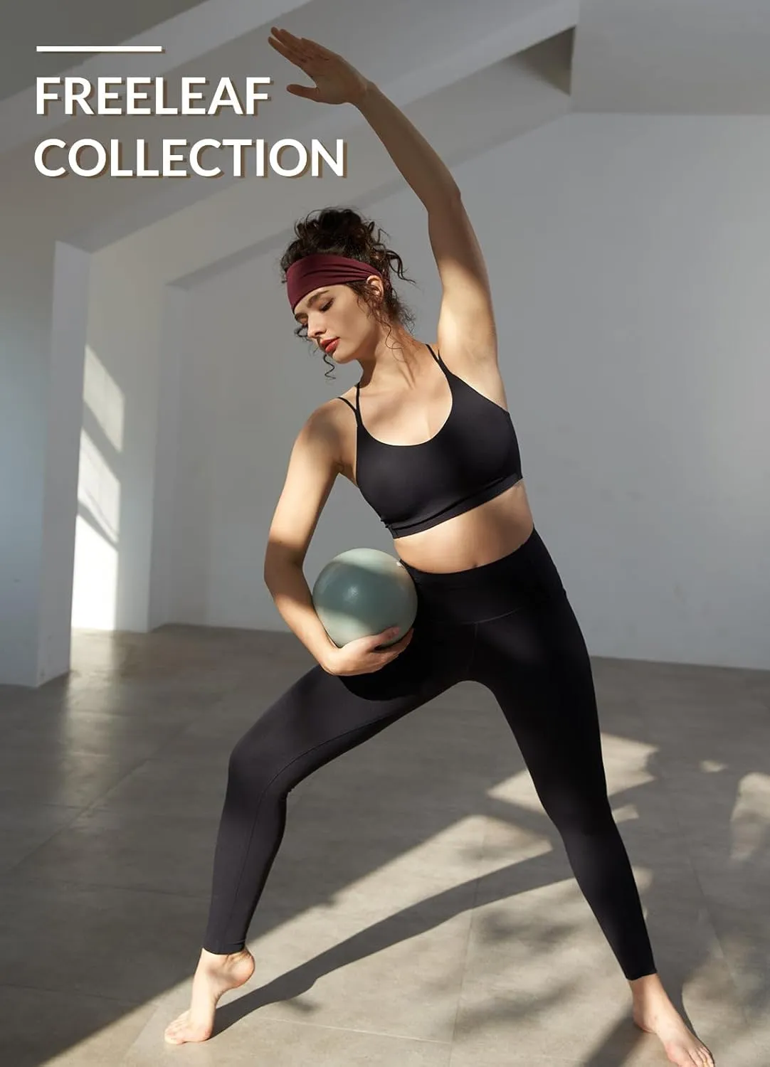 baleaf Freeleaf Women's 7/8 Yoga Leggings with Pockets, High Waisted 27" Workout Lounge Leggings Cozy Soft Athletic Pants