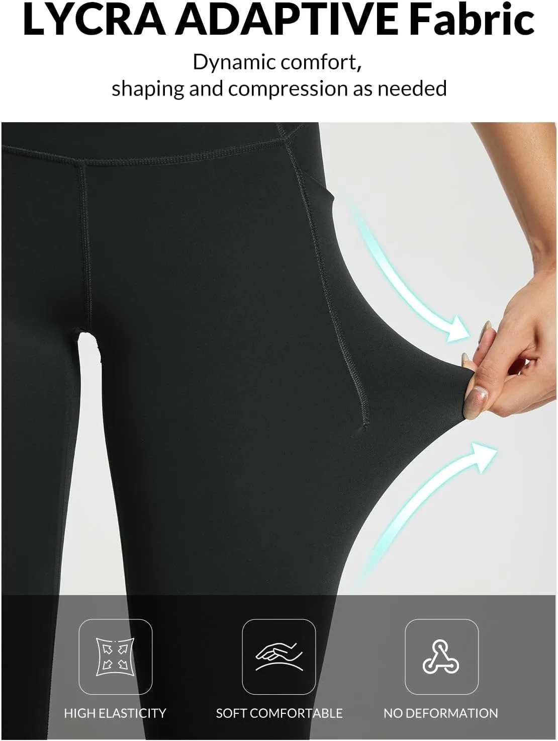 baleaf Freeleaf Women's 7/8 Yoga Leggings with Pockets, High Waisted 27" Workout Lounge Leggings Cozy Soft Athletic Pants