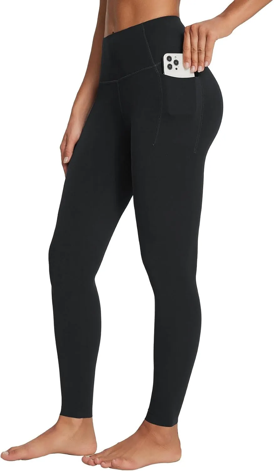 baleaf Freeleaf Women's 7/8 Yoga Leggings with Pockets, High Waisted 27" Workout Lounge Leggings Cozy Soft Athletic Pants