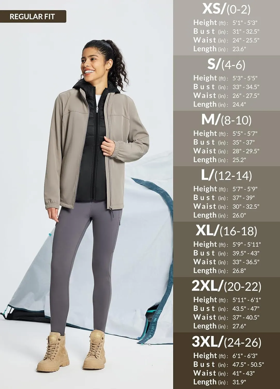 baleaf Women's Puffer Vest Hooded Running Vests Slim Fit Fleece Sleeveless Lightweight Jacket Fall Winter