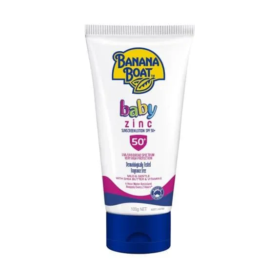 Banana Boat Baby Zinc Sunscreen Lotion Spf 50  100g