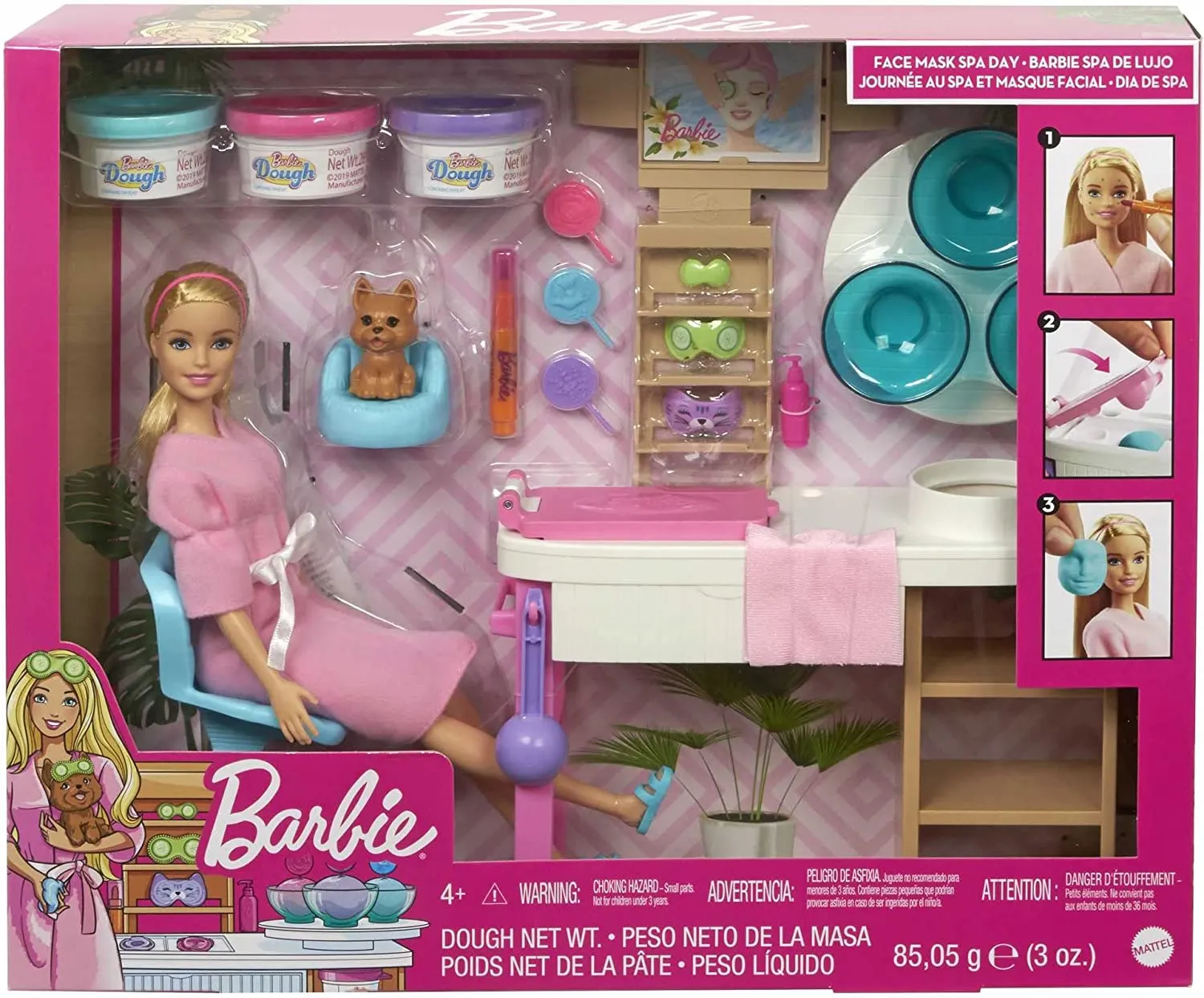 Barbie - Face Mask Spa Day Playset GJR84