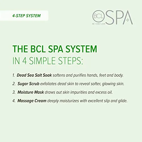 BCL Spa Lemongrass and Green Tea Massage Cream, 16 Ounce