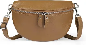 befen Geniune Leather Small Sling Bags Fanny Pack Crossbody Bags Purses Gifts for Women Teen Girls Travel