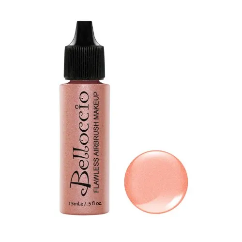 Belloccio's Champagne Professional Flawless Airbrush Makeup Highlighter-Shimmer Half Ounce
