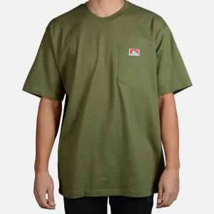 Ben Davis Men's Classic Label Heavyduty Pocket Short Sleeve T-Shirt
