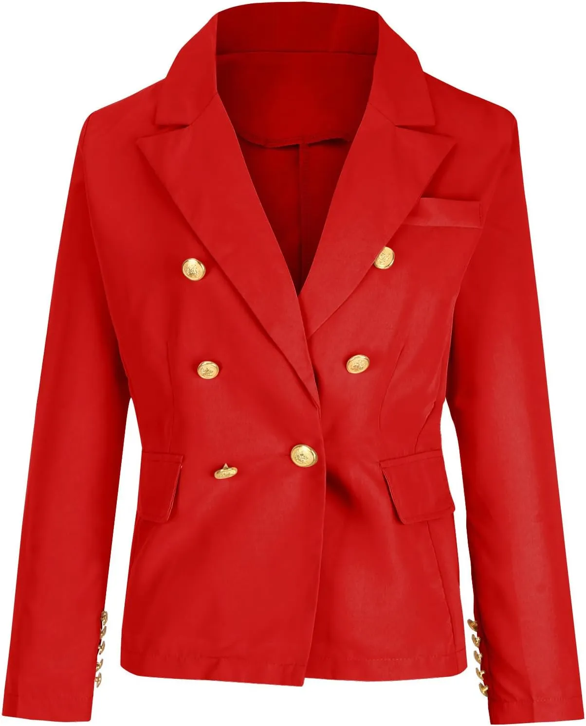 Blazers for Women Business Casual Long Sleeve Fitted Blazer Double Breasted Blazer Work Office Jacket Elegant Blazers