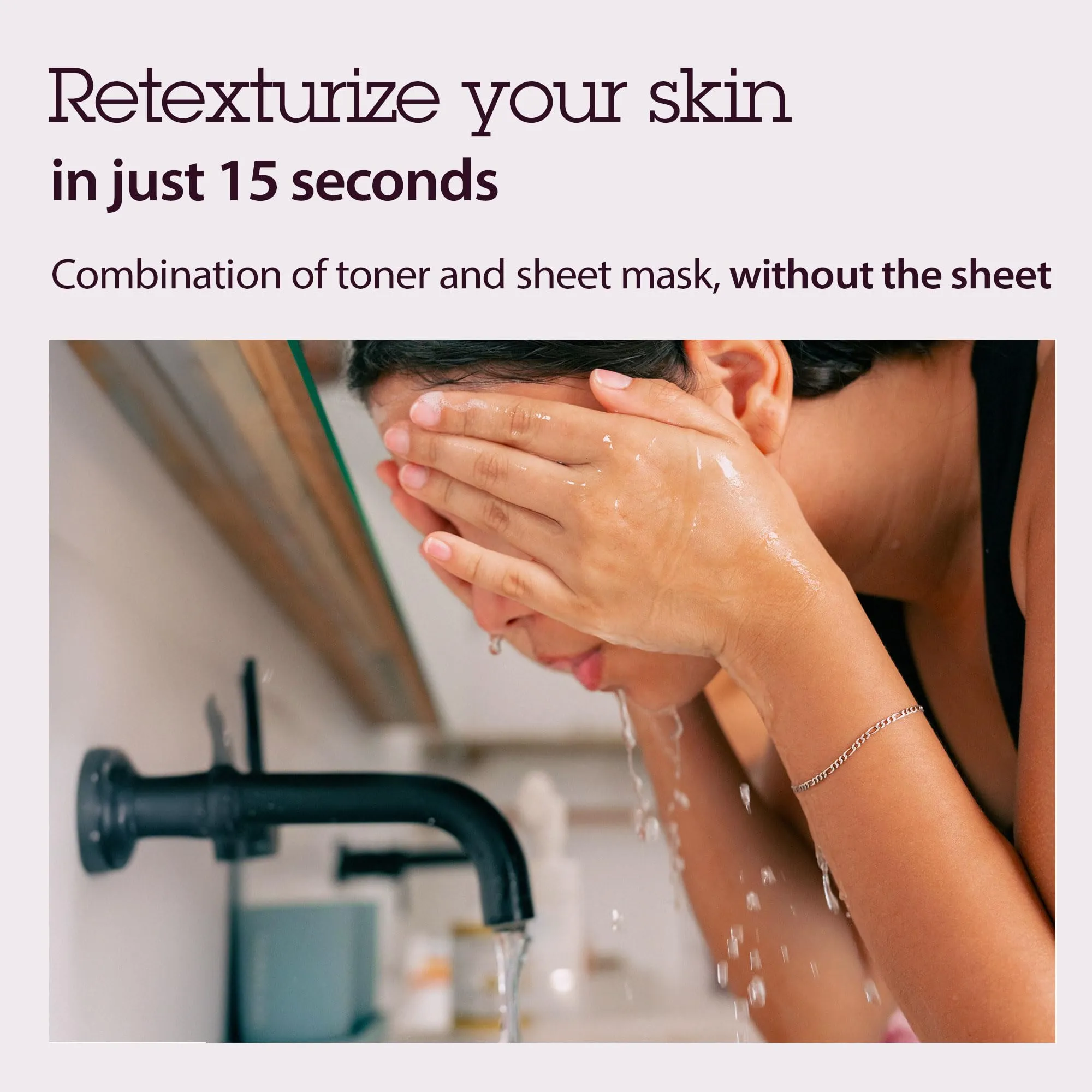 Blithe Patting Splash Mask Exfoliating Face Wash Rejuvenating Purple Berry - Facial Exfoliator with Castor Oil & Lactic Acid for Blemished Dry Skin, K Beauty Elasticity & Firming 2.3 Fl Oz