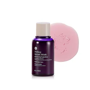 Blithe Patting Splash Mask Exfoliating Face Wash Rejuvenating Purple Berry - Facial Exfoliator with Castor Oil & Lactic Acid for Blemished Dry Skin, K Beauty Elasticity & Firming 2.3 Fl Oz
