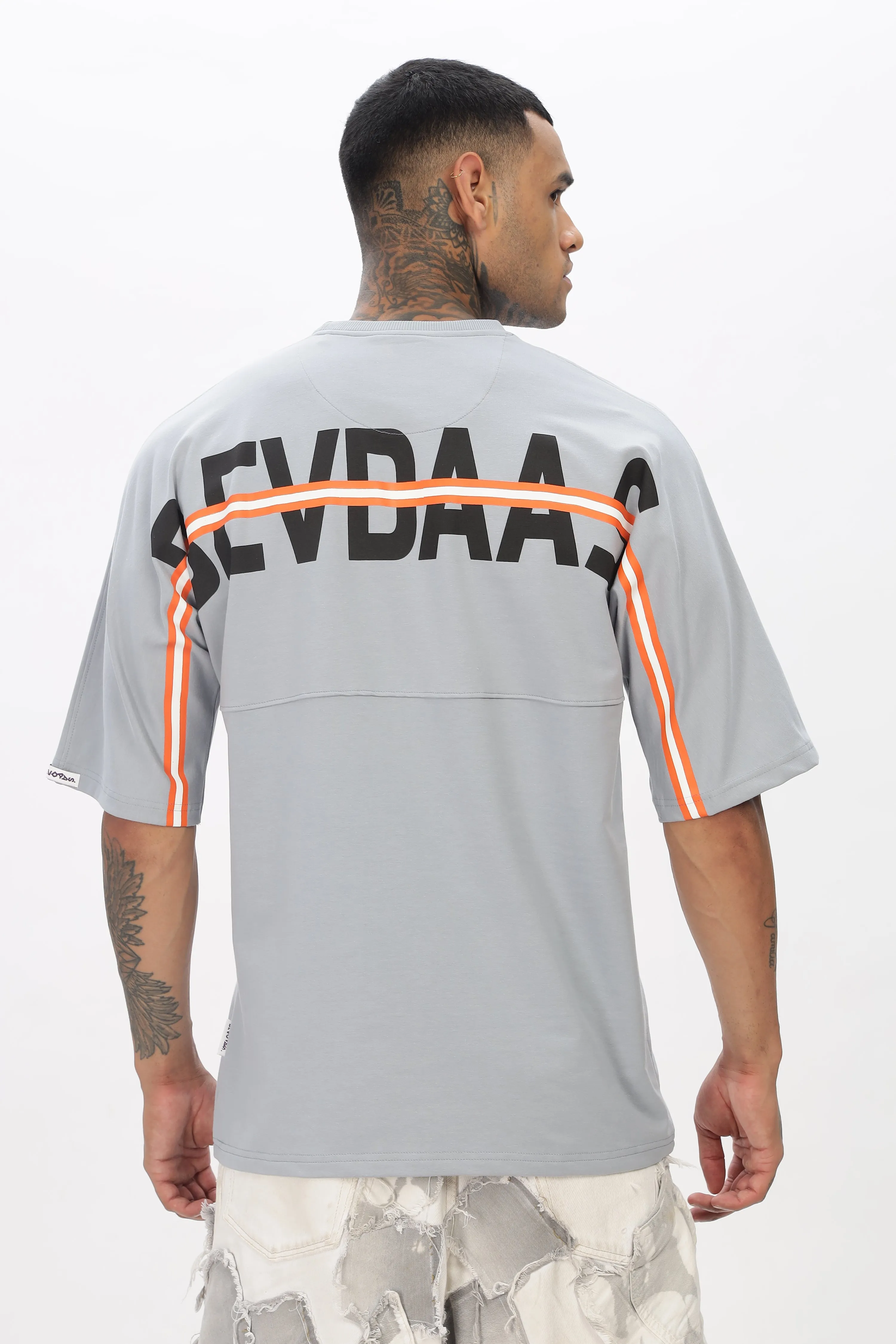 Blue Stylish Drop Shoulder T Shirt For Men