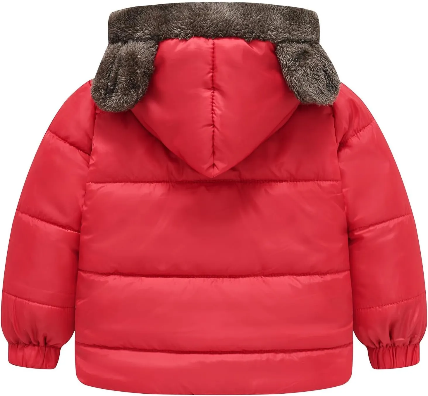 Boys and Girls Middle Children Solid Color Ears Cute Pocket Short Cotton Padded Children's Coat Jacket Boy Size 6