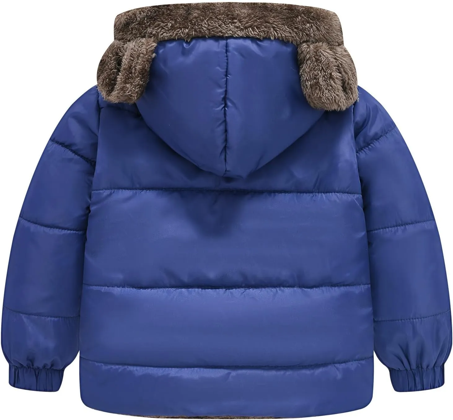 Boys and Girls Middle Children Solid Color Ears Cute Pocket Short Cotton Padded Children's Coat Jacket Boy Size 6