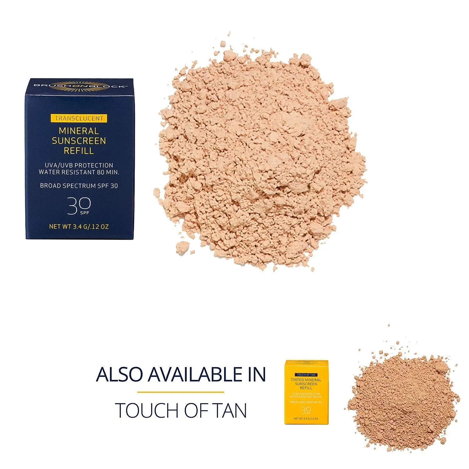 Brush On Block Broad Spectrum SPF 30 Mineral Powder Sunscreen Refill