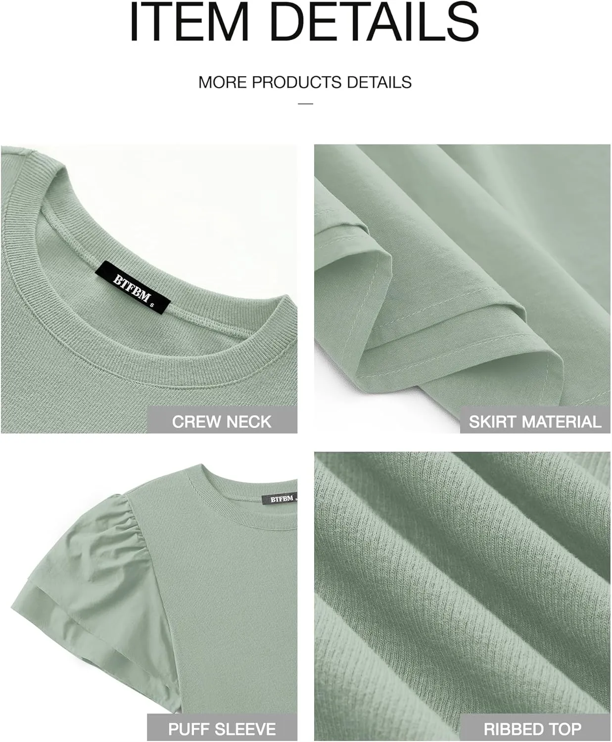 BTFBM Women Casual Summer Dresses 2025 Spring Crewneck Short Sleeve Tiered Flowy Boho Maxi Beach Vacation Dress Pockets