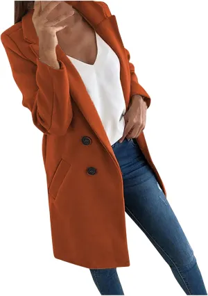 Business Casual Blazers & Tops - Women's Trench Coat Jackets