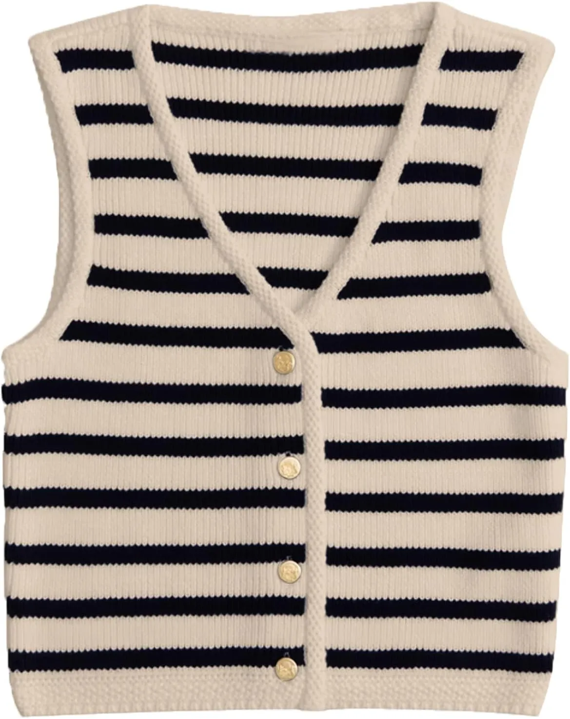 Button Up Sweater Vest for Women 2024 V Neck Sleeveless Tank Tops Cardigan Vests