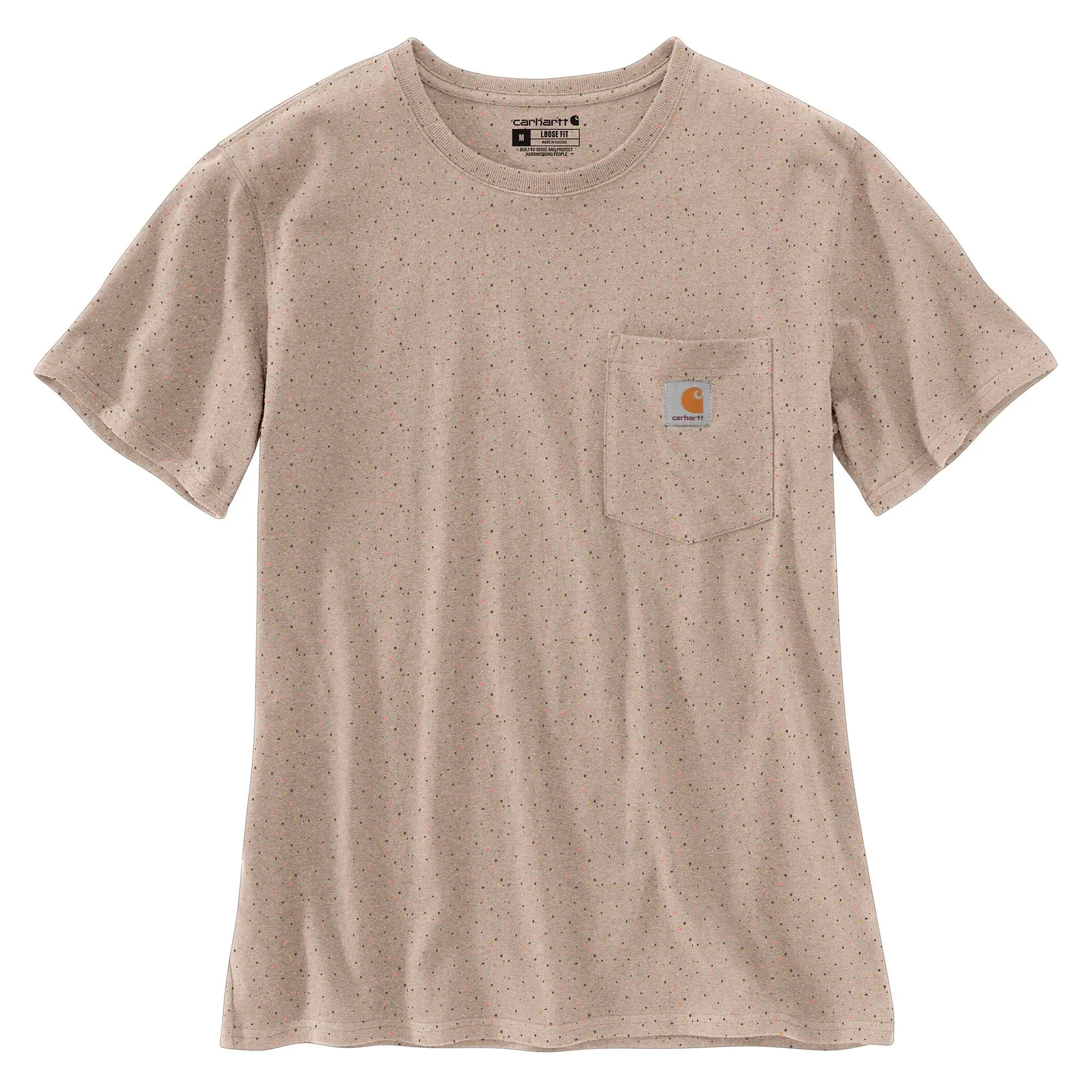 Carhartt Women's Short Sleeve Pocket T-Shirt_Light Taupe Nep