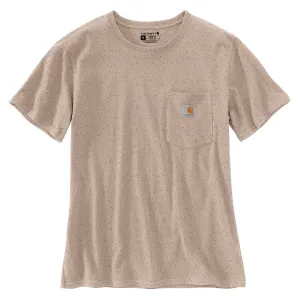 Carhartt Women's Short Sleeve Pocket T-Shirt_Light Taupe Nep