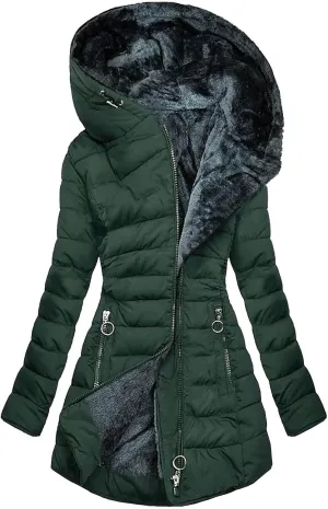 Ceboyel Winter Coats For Women With Hood Fleece Lined Thicken Puffer Coat Sherpa Warm Jackets Trendy 2023 Outfits Clothes