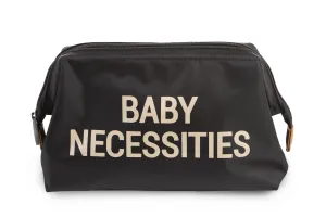 Childhome Baby Necessities Toiletry Bag, Baby Zipper Travel Toiletry Bag, Makeup Travel Pouch, Baby Essentials Must Haves, Black Gold
