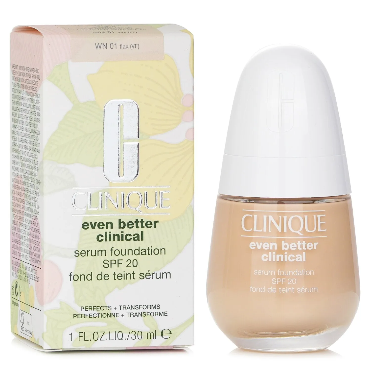 Clinique - Even Better Clinical Serum Foundation SPF 20 - # WN 01 Flax  - 30ml/1